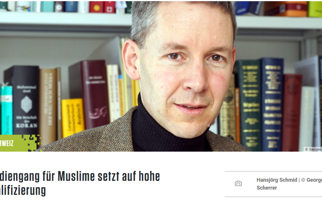 Kath.ch vom 15. Januar 2020: „Studiengang für Muslime setzt auf hohe Qualifizierung“, Beitrag mit Prof. Hansjörg Schmid, Direktor des Schweizerischen Zentrums für Islam und Gesellschaft (SZIG)